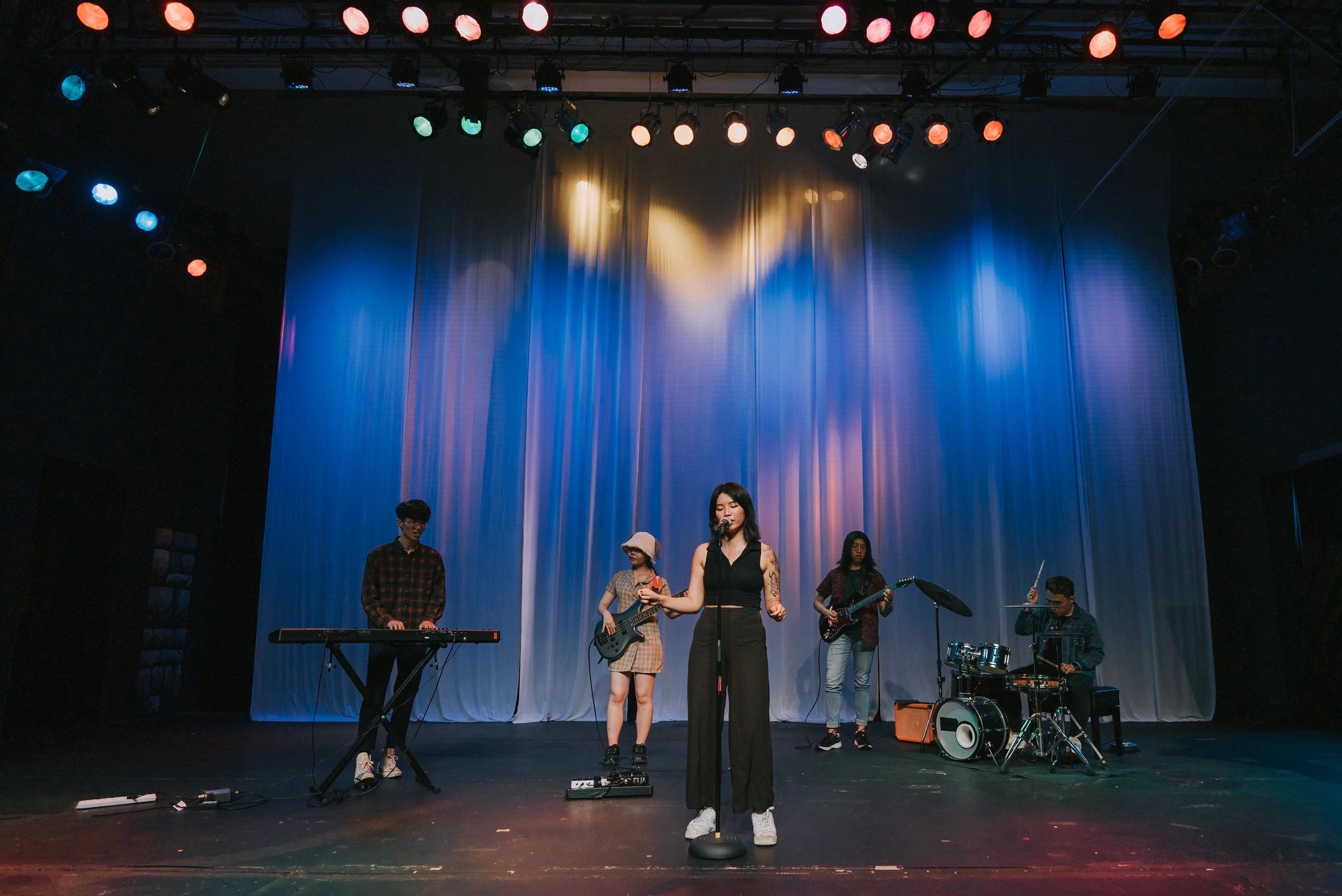 Live band performing on stage