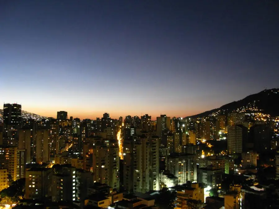 Vista panorámica de Caracas, Venezuela