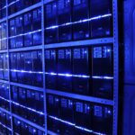 Centro de datos con servidores tecnología