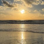 Atardecer en la playa de Encinitas, California