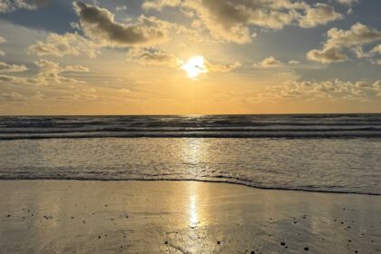Atardecer en la playa de Encinitas, California