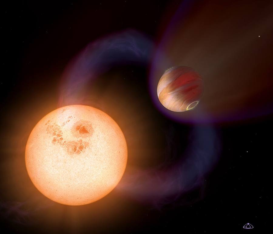 Impresión artística de un exoplaneta de período ultraCorto