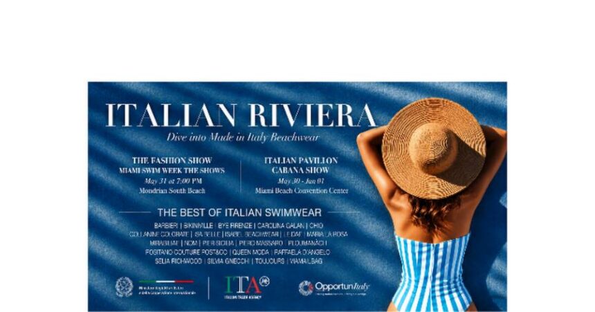 Italian Riviera Miami Swim Week 2026 poster evento