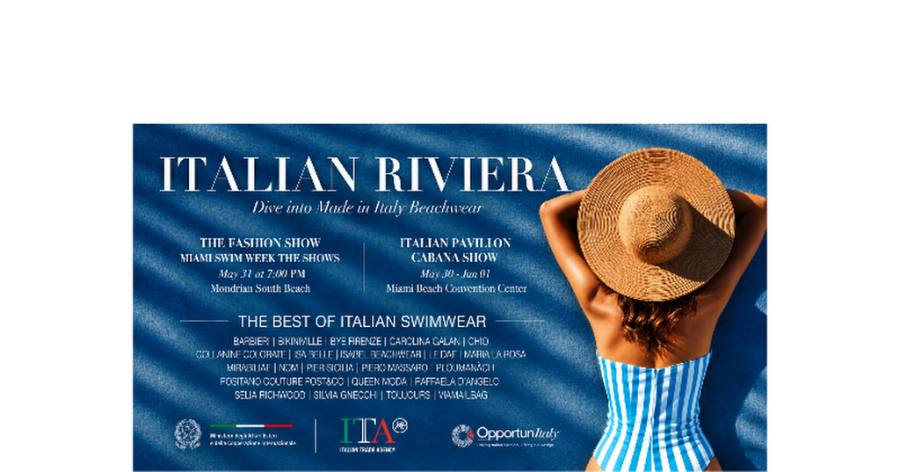 Italian Riviera Miami Swim Week 2026 poster evento