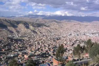Vista de La Paz, Bolivia
