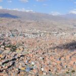 Vista aérea de La Paz, Bolivia