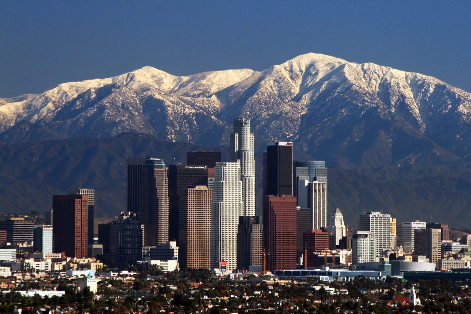 Skyline del centro de Los Ángeles, California