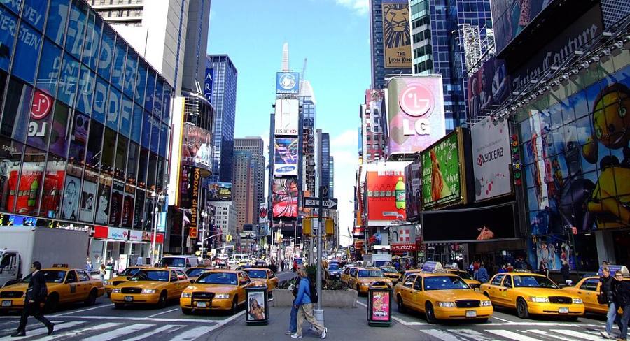 Times Square Nueva York Copa del Mundo FIFA 2026