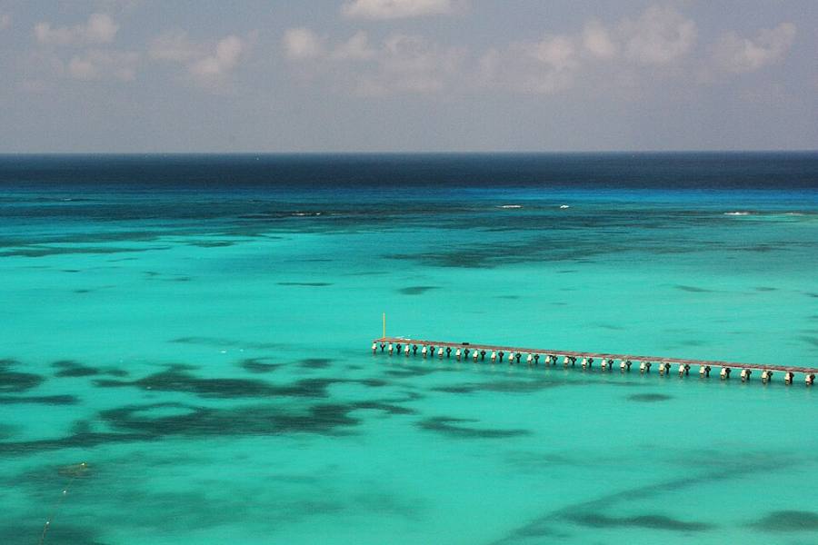 Aguas turquesas de Cancún, México