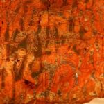 Estromatolito fósil piedra jaspe antigua